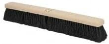 PRO SOURCE Bolt-On Style Push Broom Head: Black Polypropylene Bristles, 24" Wide