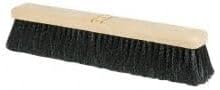 PRO SOURCE Bolt-On Style Push Broom Head: Black Polypropylene Bristles, 18" Wide
