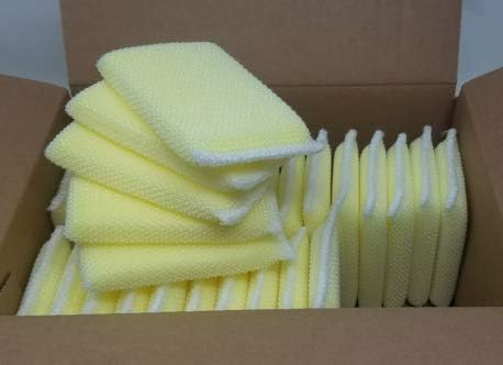 Non Scratch Cleaning Pad Sponge 30 Pack, USA Packaged - Non-Scratch & Safe for All -Surfaces, Dishes, Pots & Pans