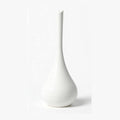 White Bathroom Decor Toilet Brush and Holder Set,Modern Toilet Bowl Brush Household Cleaning Brush for Bathtub