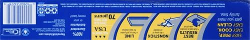 Reynolds Wrap Non Stick Aluminum Foil,Nonstick Aluminum Foil Roll,Prevents Food Sticking and Messy Cleanup,Great for Covering Casseroles and leftovers,43.33 Yards x 12 Inches,130 Sq.Ft.,(Pack of 12)