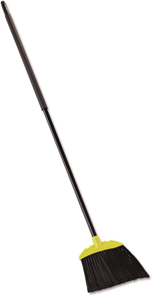 Jumbo Smooth Sweep Angled Broom, 46" Handle, Black/Yellow, 6/Carton