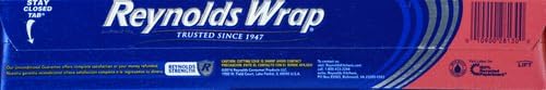 Reynolds Wrap Heavy Duty Aluminum Foil Roll, Thick Heavy Duty Foil for Added Strength and Durability, Secure Easy Open and Close Tab, 12 Inches Wide, 130 Sq. Ft. (Pack of 2)