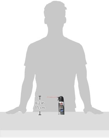 Falcon Dust, Off Compressed Gas (152a) Disposable Cleaning Duster, 1, Count, 3.5 oz Can (DPSJB),Black