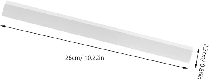 Dustpan Rubber Edge Replacement Strips 8pcs Soft Rubber Edge 26cm for Dustpan Repair Cleaning Accessories Household Use