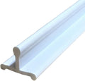 KC Hardware Vinyl Sliding Screen Door Track, Sliding Door Bottom Track Replacement, Patio Screen Door Guide - Flat White Vinyl - 96 Inch- Pack of 1