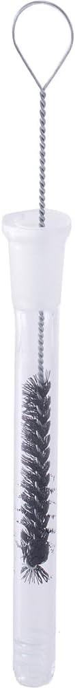 SnowTree - 10 Pack Fan Tip Nylon Bristle Cleaning Brush for Glass Pieces - Anti Scratch Fan Tip to Protect Glass Surfaces and Tubes