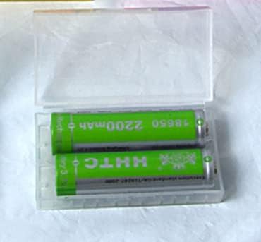 Fielect 2 x AAA Battery Storage Case Holder Organizer Box Transparent 5Pcs
