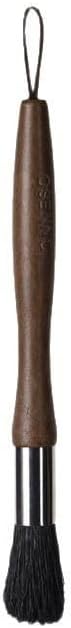 Walnut Wood Handle Coffee Cleaning Brush - 7.09" Espresso Machine Brush with 1.57" Natural Hog Bristles for Coffee Grinder, French Press, Drip Coffee Maker