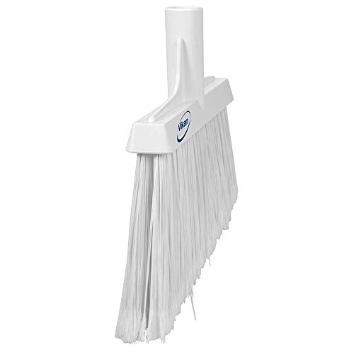Vikan 29165 Flagged, Soft Angled Broom White