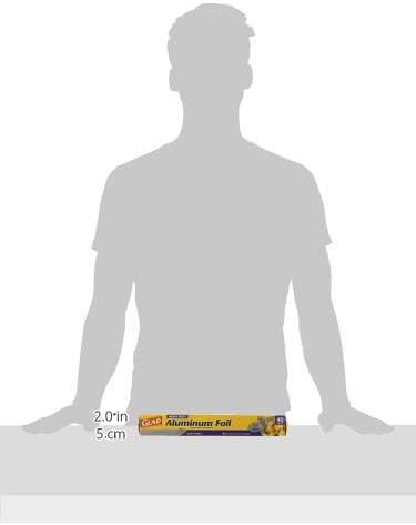 Glad Heavy Duty Aluminum Foil, 40 Square Feet | Aluminum Foil For Grilling, Roasting, Baking
