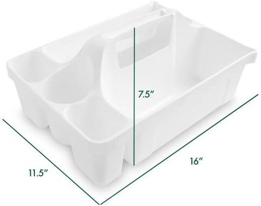 Deluxe Maid Cleaning Caddy (2-Pack) – Durable Multi-Compartment Organizer for Household, Janitorial, and Commercial Cleaning Supplies