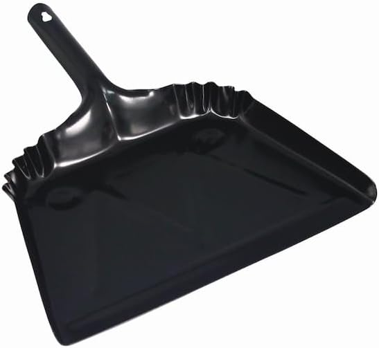 Impact 4212 Black Metal Dust Pan, 12" Width x 14" Height