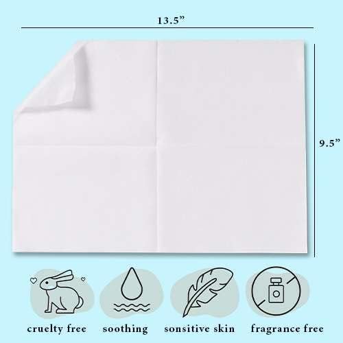 Disposable Dry Wipes, 1,000 Count Case Pack – Ultra Soft Non-Moistened Cleansing Cloths for Adults, Incontinence, Baby Care, Makeup Removal – 9.5" x 13.5" - Hospital Grade, Durable – by ProHeal