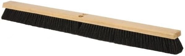PRO SOURCE Extra-Wide 36" Push Broom Head: Tampico Bristles in Threaded Wood Block