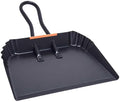 Heavy-Duty Black Metal Dustpan,17",Dust Pan with Handle,Large Dust Pans,Ideal for Industrial/Commercial/Indoor/Outdoor Professional Debris Collection & Home Cleaning (17inch_1PCS)