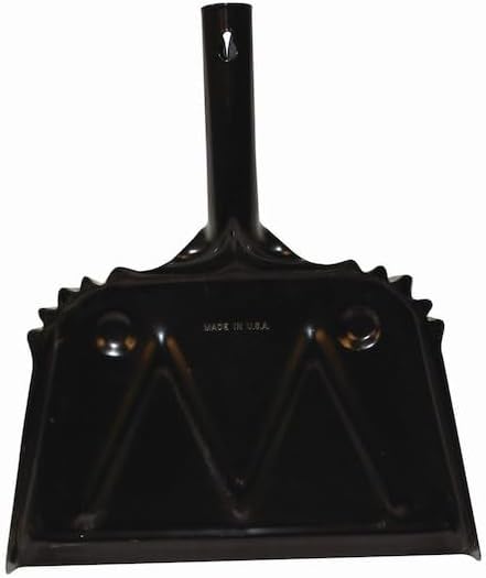 Impact 4212 Black Metal Dust Pan, 12" Width x 14" Height