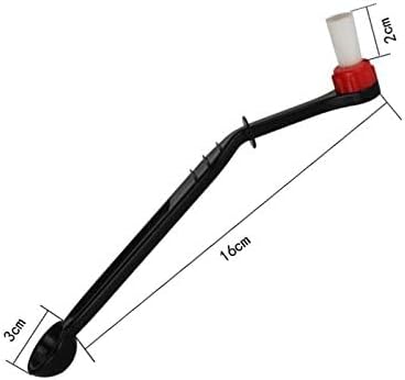 Coffee Machine Brush Cleaner Nylon Espresso Machine Brush Coffee Cleaning Tool with Spoon (Pack of 2)