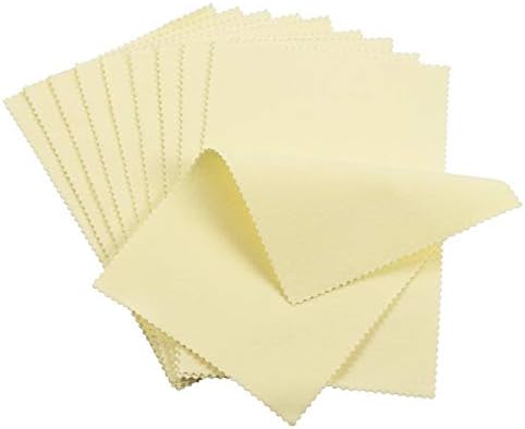 Sunshine Polishing Cloths, Bulk Pack, for Silver, Gold, Brass and Copper Jewelry (25 Pack)