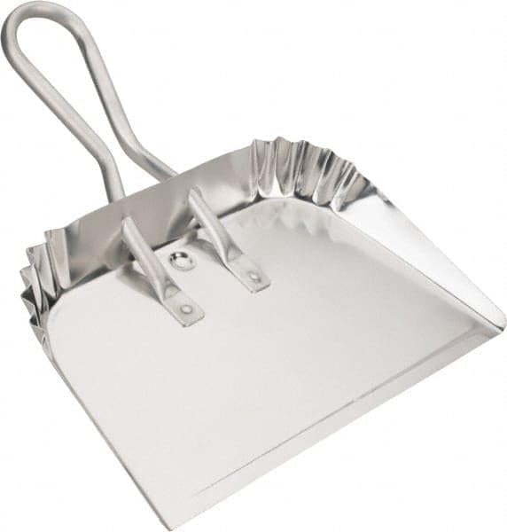 PRO SOURCE Super Scooper Handheld Aluminum Dustpan: 9" Handle, 16" Width