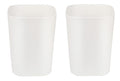 Besli 2 Gallon Small Trash Can Garbage Can Wastebasket for Bathroom Bedroom Kitchen Office (White, 2 Pack)
