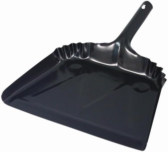 Impact 4212 Black Metal Dust Pan, 12" Width x 14" Height