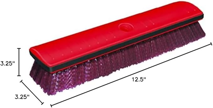 ALLWAY DB12 Heavy-Duty Deck Brush with Stiff Bristles, 12"
