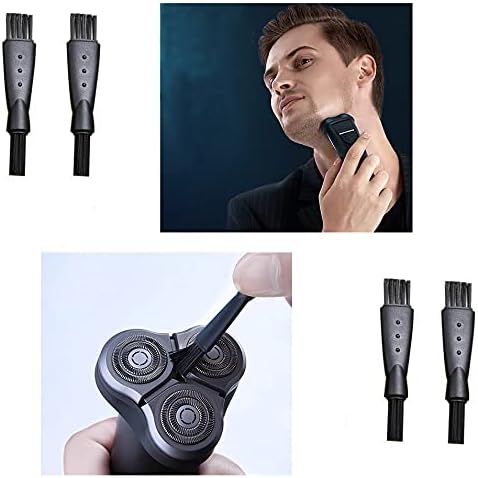 BlingKingdom 10pcs Mens Electric Shaver Cleaning Brush Hair Remover Shaving Razor Brush Replacement Brushes - Black