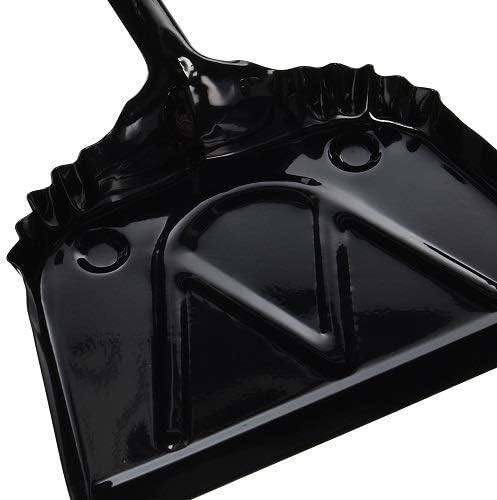 72539 24-Gauge Metal Dust Pan, 12-Inch , Black