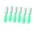 6Pcs Nail Brush for Cleaning Fingernails, Handle Grip Cleaning Brush for Nail and Toenail, Nail Dust Brush Manicure Pedicure Tools Scrubbing Brush Women Men Home Salon(Green)