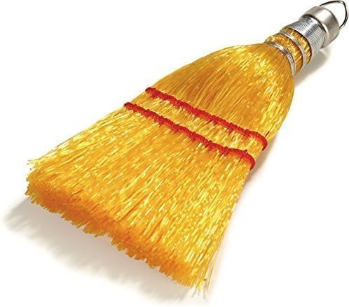 Carlisle FoodService Products Synthetic Corn Whisk Broom 3663400 | Heat Resistant to 225¡F | X-Shaped Bristles | For Carpet & Floor | Pack of 12