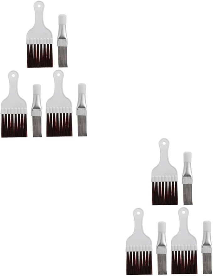 Cabilock 2sets Air Conditioner Cleaning Tool Fin Comb Radiator Brush for Efficient Dust Removal Compatible Condensers Fins Lightweight Easy to Use