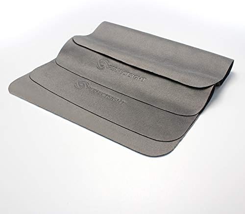 PERFECTSIGHT Microfiber Cleaning Cloths for Electronics [4 Pack] - Cleans Lenses, Glasses, Screens, Cameras, Cell Phone, Eyeglasses, Computer, Monitors,Tablets LCD TV Screens