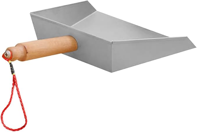 DECHOUS Stainless Steel Mini Dustpan Metal Small Dust Pan with Short Handle Tabletop Dustpan for Home Kitchen Office, 8.3x5.5x1.6 Inch