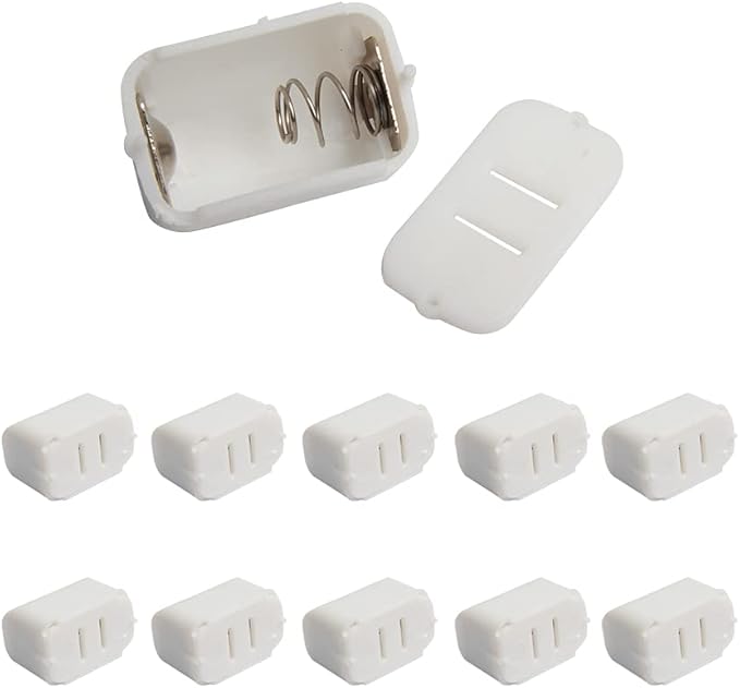 Acxico 10Pcs AG13 LR44 Toy Battery Storage Box Button Case Holder Organizer Supplies
