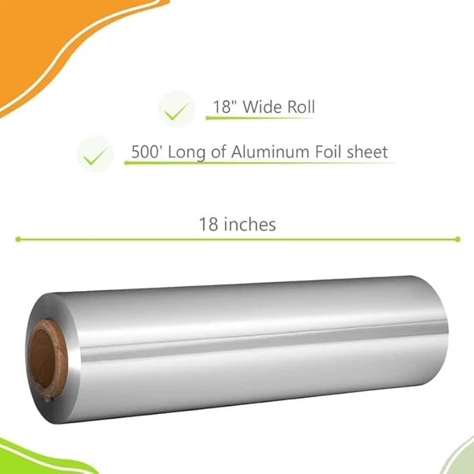 18" x 500' Food Service Heavy Duty Aluminum Foil Roll