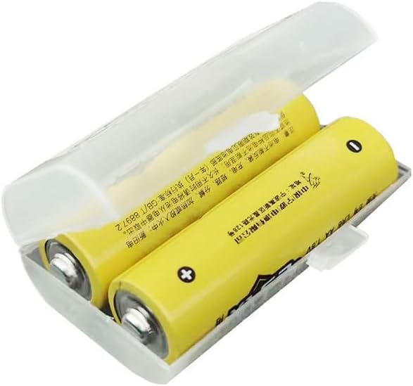 Fielect 2 x AA Battery Storage Case Holder Organizer Box Transparent 5Pcs