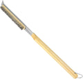 Pizza Oven Brush, 26" Brush and Stainless Steel Scraper for Pizza Stone, BBQ Grill Cleaning Brush Non Scratch Heat Proof Stainless Steel Bristles with Screwdriver for Pizza Oven and Accessories