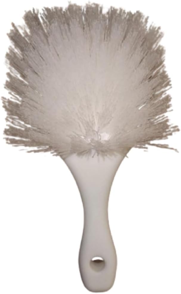 Cole-Parmer Utility Brush with 8 (in) Handle, Nylon Bristles, White
