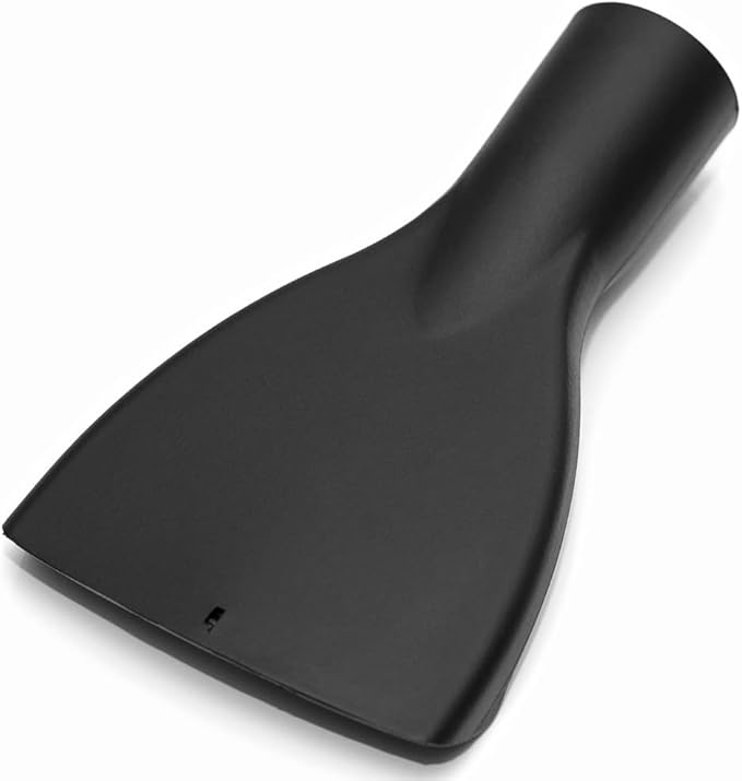 RichVibe Crevice Nozzle Vacuum Attachment, 35mm Dia Flat Mouth Upholstery Brush for Mattress and Sofa Cleaning, For Karcher, Bosch, Miele, Siemens, Samsung, Thomas, Parkside, Black