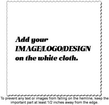 Muka 100 Pcs Custom Microfiber Cleaning Cloth 6X6 Inch Full Color Printed Microfiber Cloth Promotional Item for Eyeglasses Lenses Electronics and Screens-5.9" x 5.9"