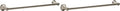 Moen Preston Collection Brushed Nickel 18-Inch Single Bathroom Towel Bar, DN8418BN (Pack of 2)