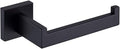 TASTOS Toilet Paper Holder Matte Black, Toilet Tissue Roll Holders Dispenser and Hangers Wall Mounted for Bathroom & Kitchen, Stainless Steel Modern Square Style