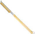 Pizza Oven Brush, 26" Brush and Stainless Steel Scraper for Pizza Stone, BBQ Grill Cleaning Brush Non Scratch Heat Proof Brass Bristles with Screwdriver, Outdoor Pizza Oven and Accessories