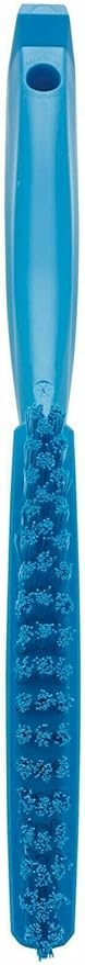 Vikan 41953 Brush,Narrow Hand,Stiff,11" x .75",PP/PBT,Blue