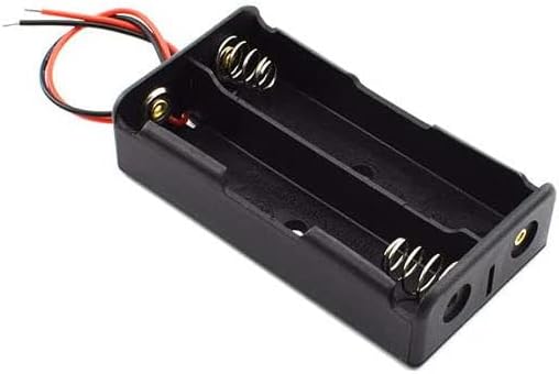 13PCS 18650 Battery Case Holder with Lead Wire Bundle, 1/2/3/4x 3.7V Series Circuit DIY Battery Storage Boxes, 1 Slots, 2 Slots, 3 Slots, 4 Slots in Parallel Black Plastic Batteries Case with Pin