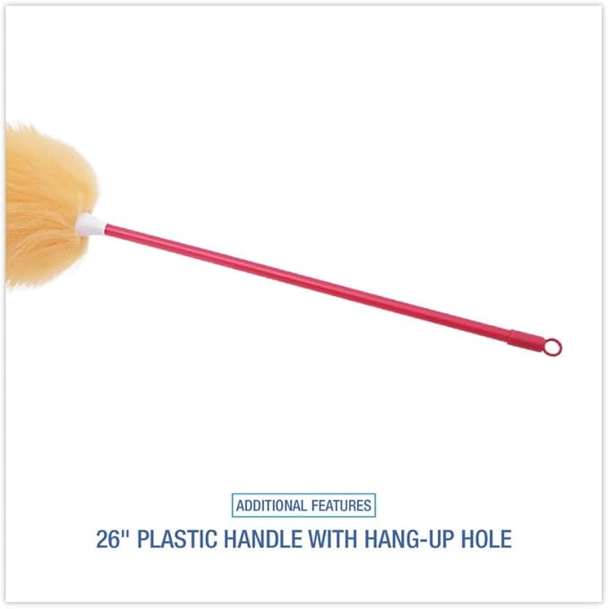 Boardwalk BWKL26 26 in. Plastic Handle Lambswool Duster - Assorted