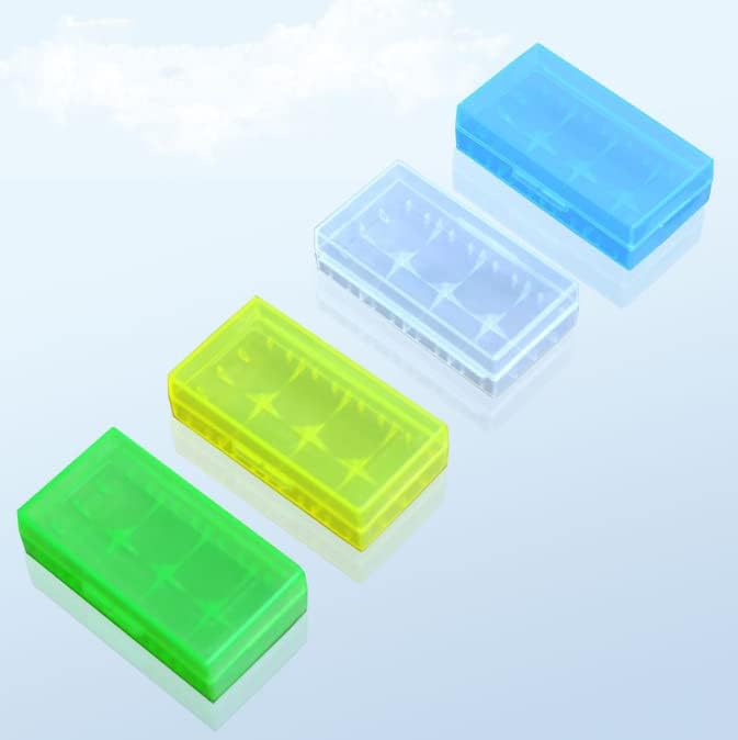 Fielect 8 x AA Battery Storage Case Holder Organizer Box Transparent
