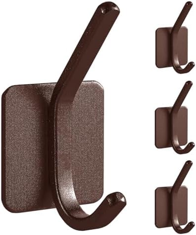 Paoli Heavy Duty Self Adhesive Hooks - Sturdy self Adhesive Hooks for Home, School and Office Easy to fit and Remove,with a Maximum Load Capacity of 30lb (4 PC).