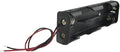 HAHIYO 4xAA Battery Holder Black Adapter Tube Case Not Corrode Solid Good Contact Bear Battery Leakage Smooth Load for Flashlight Torch Led RC 1PCS Plastic